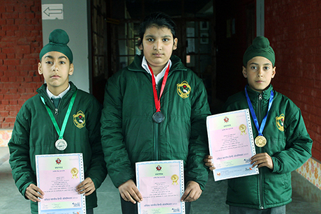 Dipsites won Gold, Silver & Bronze medals in  ‘Akhil Bhartiya Hindi Olympiad’