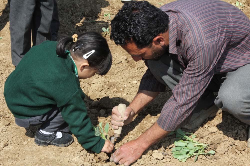 Little Green Fingers Day Out at a Farm –Class LKG, UKG, 1 and 2 Students Sapling Plantation Drive