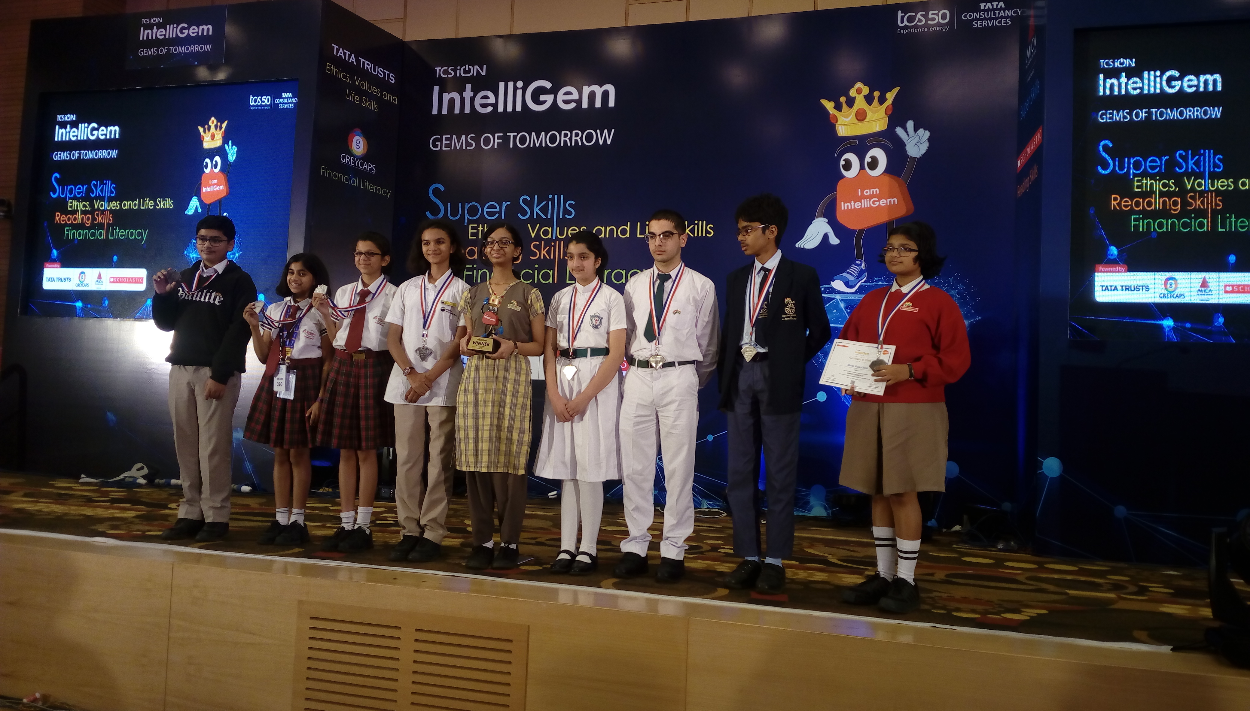 DPS Srinagar is runner-up at TCS iON Intelligem