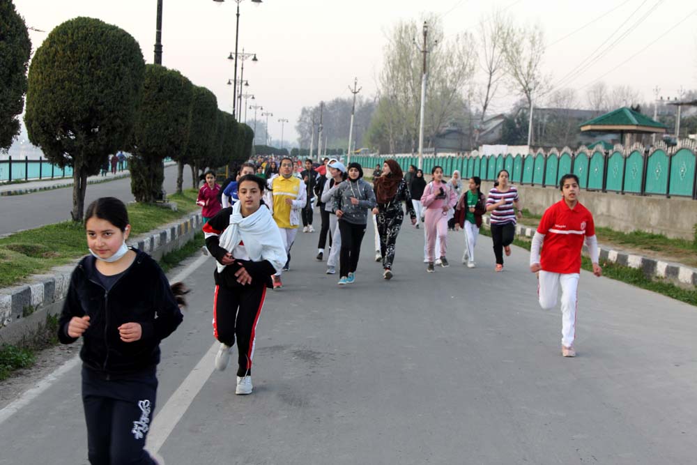 DPS Srinagar conducts Cross Country Run for students