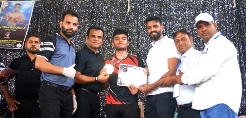 Zaid Shabir Bhat wins Gold medal in National MMA Championship
