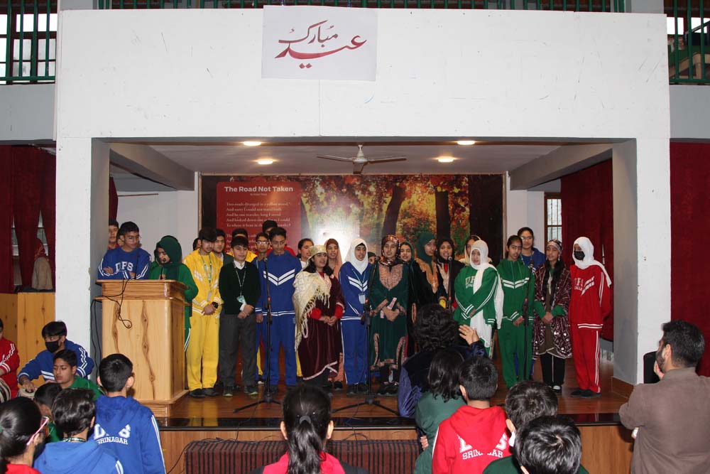 Class VIII students organise a Festive Eid Assembly