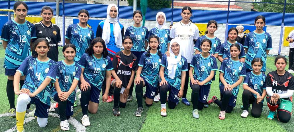 9 Girls from DPS Srinagar Selected for Inter-Zonal Football Tournament