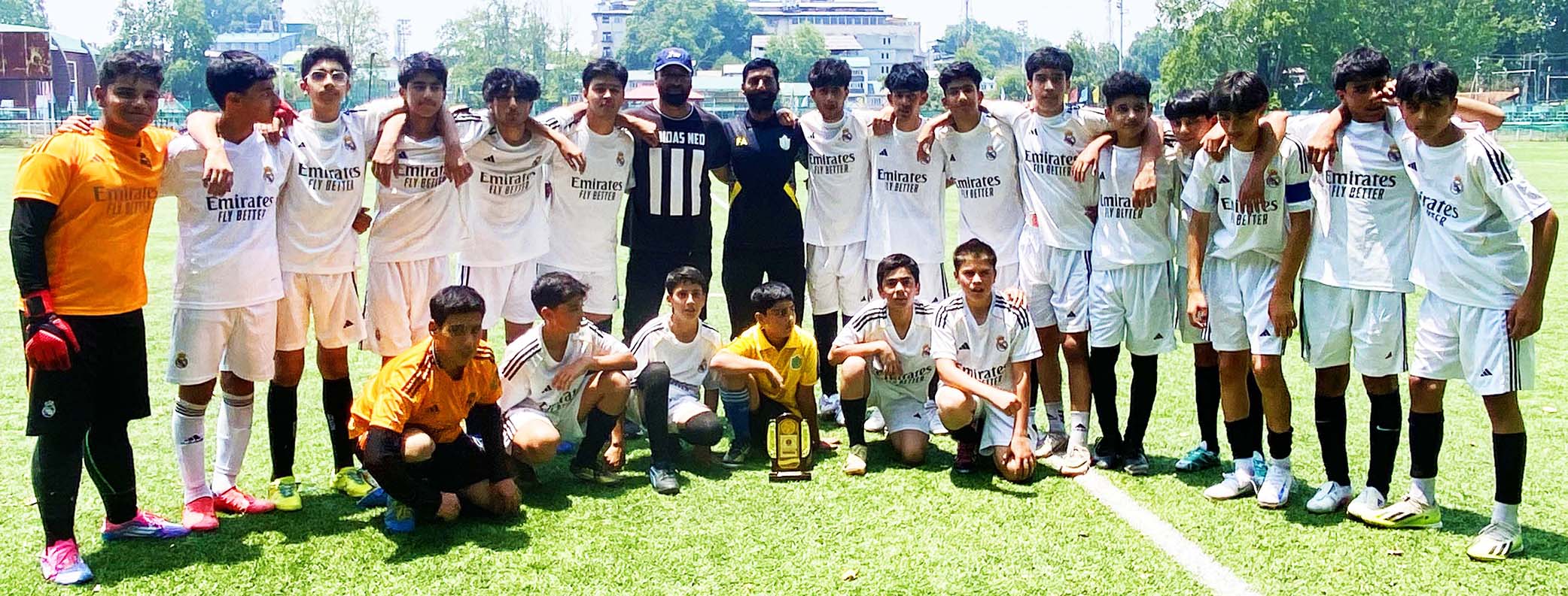 Unbeaten and Unstoppable: DPS Srinagar Lifts Inter-School Football Trophy
