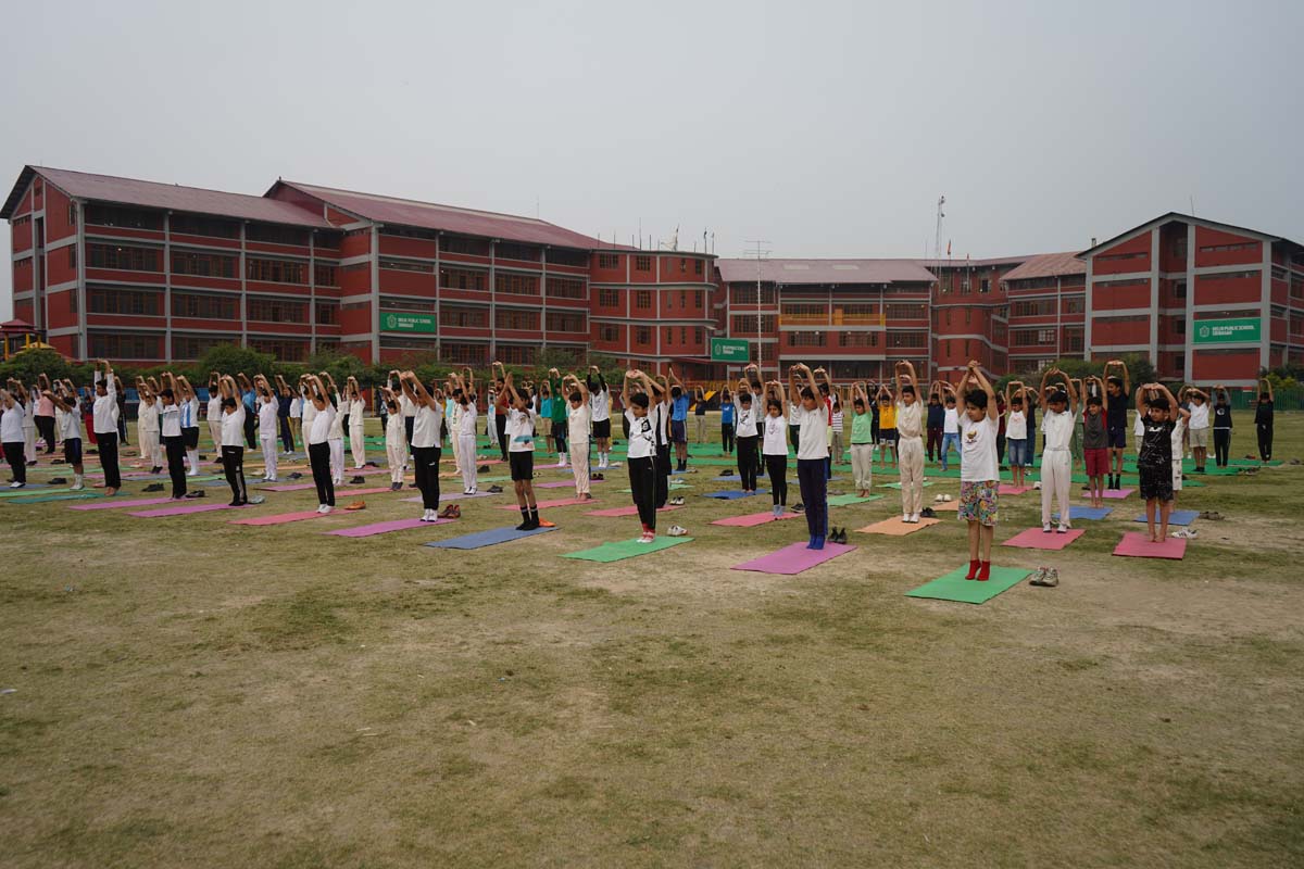 Delhi Public School Srinagar Celebrates International Yoga Day/ Yoga Sangam Event with Enthusiasm and Unity