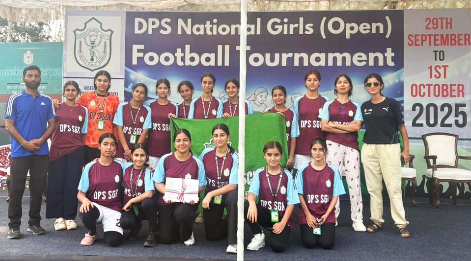 Pitch Perfect: DPS Srinagar’s Girls’ Football Team Shines in New Delhi