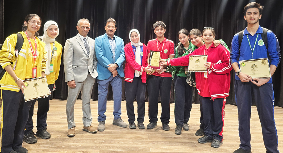 DPS Srinagar Shines at Media Fest 2025: Student Filmmakers Win First Prize